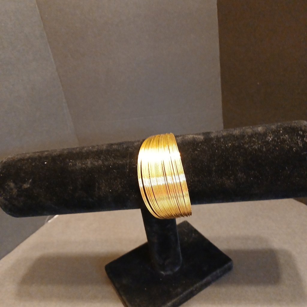 Gold Coiled Gold Bracelet